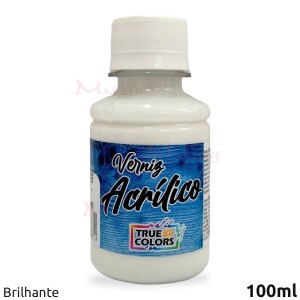 Verniz acrílico brilhante com 100ml True Colors