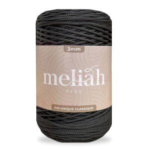 Fio unique classique 3mm Meliah cor chumbo com 500g/300m