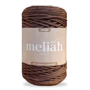 Fio unique classique 3mm Meliah cor topázio fumê com 500g/300m