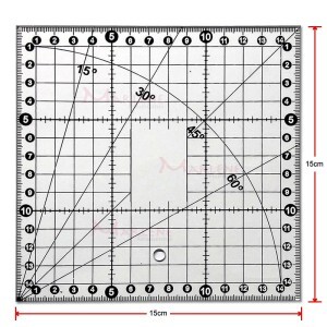 Régua 15 x 15cm  para patchwork SRB