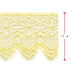 Renda guipir bico CHL-133-55 13,70M