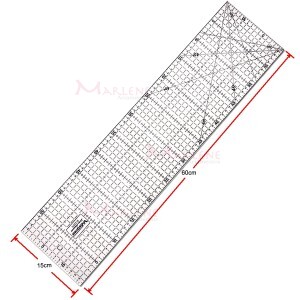 Régua 15 x 60cm  para patchwork
