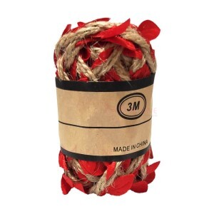 Cordão canhamo 3m com folha colorida W976