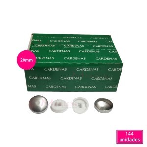 Botão para forrar (Bombê) 20mm Cardenas caixa com 144 unidades