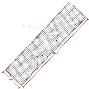 Régua 15x60cm  para patchwork acrílica SRB