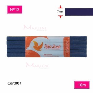 Elástico São José nº12 7mm com 10m colorido