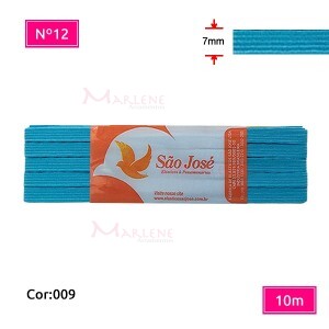 Elástico São José nº12 7mm com 10m colorido