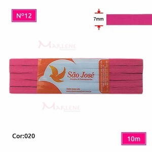 Elástico São José nº12 7mm com 10m colorido