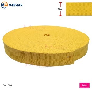 Cadarço de algodão 30mm Marwan com 20m na peça