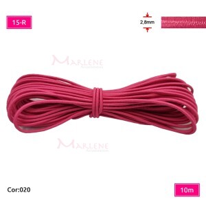 Elástico roliço colombe São José 2,8mm com 10m 15R colorido