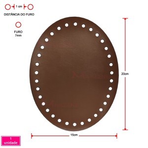 Fundo de bolsa caramelo 15X20cm oval sintético