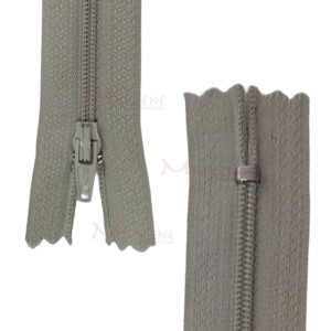 Zíper de nylon fino 15cm unidade