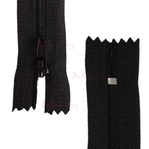 Zíper de nylon fino 15cm unidade