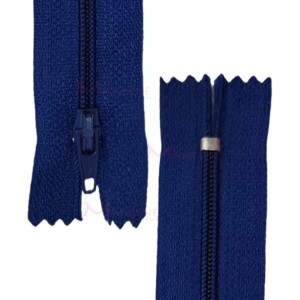 Zíper de nylon fino 18cm unidade