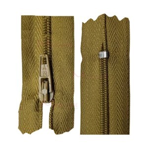 Zíper de nylon fino 30cm unidade