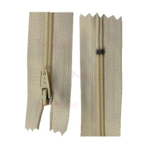 Zíper de nylon fino 30cm unidade