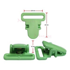 Prendedor jacaré 28mm para suspensório e chupeta com 2 unidades