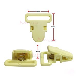 Prendedor jacaré 28mm para suspensório e chupeta com 2 unidades