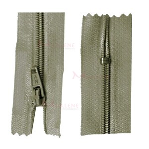 Zíper de nylon fino 30cm unidade