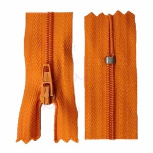 Zíper de nylon fino 30cm unidade