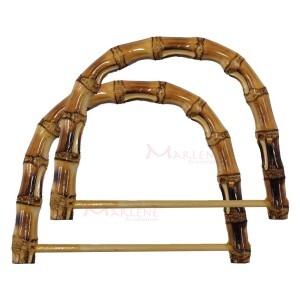 Alça bambu para bolsa 15,5cmx12cm RO.150869 par