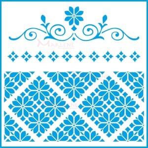 Stencil STXX 20x20cm Litoarte