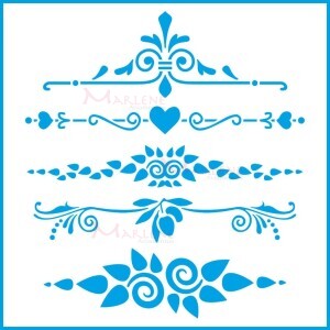 Stencil STXX 20x20cm Litoarte