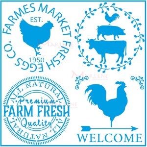 Stencil STXX 20x20cm Litoarte