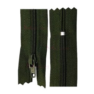 Zíper de nylon fino 50cm unidade