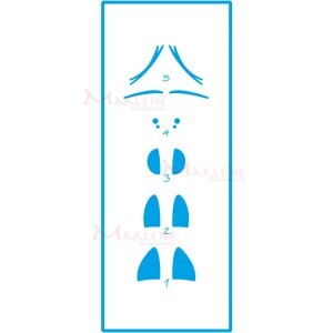 Stencil STP 17X6,5cm Litoarte