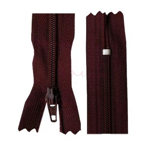 Zíper de nylon fino 60cm unidade