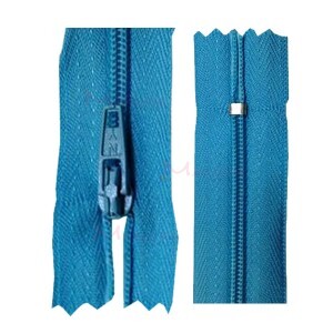 Zíper de nylon fino 60cm unidade