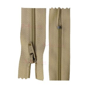 Zíper de nylon fino 60cm unidade