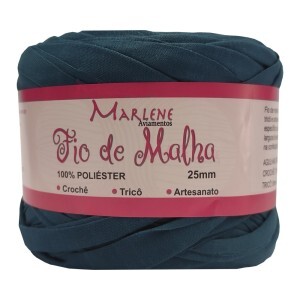 Fio de malha azul petróleo 25mm 280g M-016 poliéster