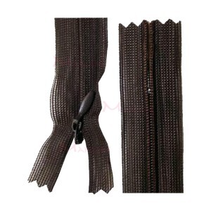 Zíper de nylon invisível 30cm unidade