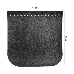 Tampa para bolsa de tricô ou crochê em corino 17x17cm