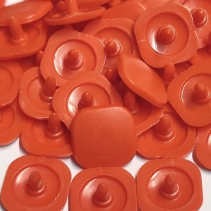 Botão de pressão Ritas 15mm quadrado com 50 unidades