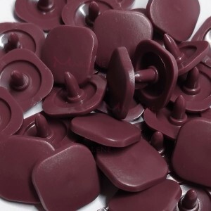 Botão de pressão Ritas 15mm quadrado com 50 unidades