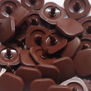 Botão de pressão Ritas 15mm quadrado com 50 unidades