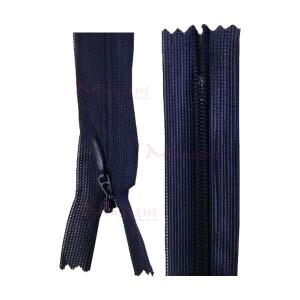 Zíper de nylon invisível 40cm unidade