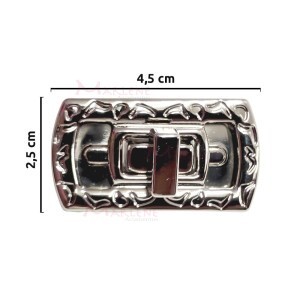 Fecho para bolsa níquel com encaixe 151270