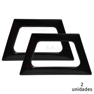 Alça para bolsa trapézio cor preta 7709 com 1 par