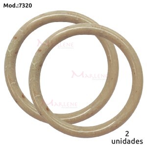 Alça argola mesclada para bolsa marfim 7320 com 1 par