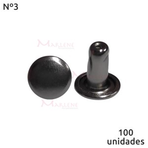 Rebite duplo nº3 com 100 unidades baxmann - veja cores