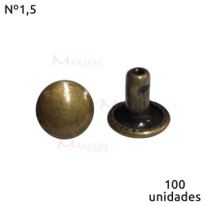 Rebite duplo nº1,5 com 100 unidades baxmann - veja cores