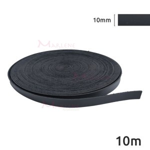Tira de couro sintético 10mm rolo com 10m