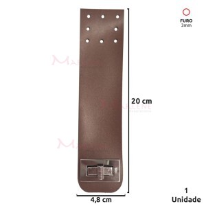 Fecho corino e metal xk-1256 para bolsa crochê e tricô com encaixe MF-12