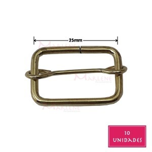 Regulador com passante 25mm latonado 10 unidades