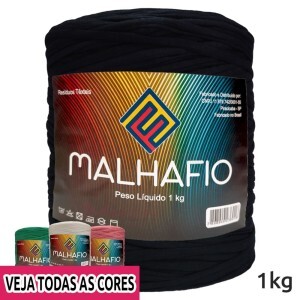 Fio de malha residual com 1kg Malhafio