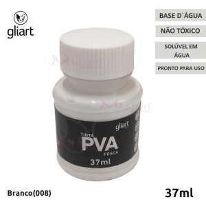 Tinta PVA fosca 37ml Gliart